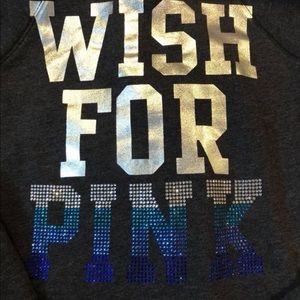 PINK Bling Hoodie Large